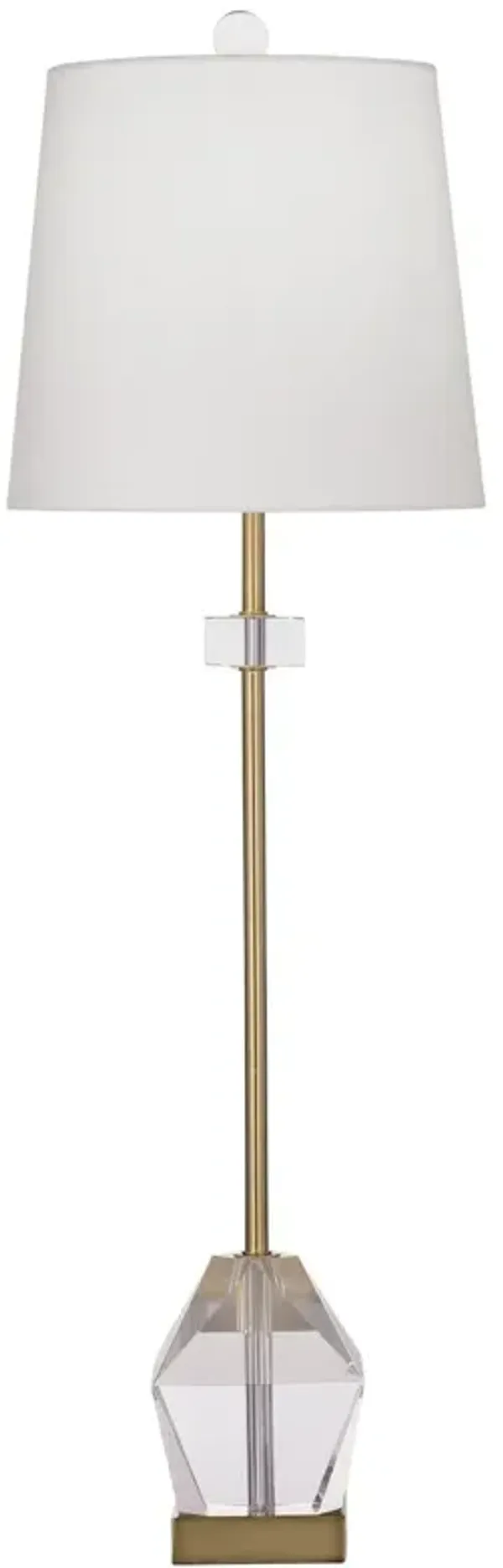 Hailey Crystal Table/Buffet Lamp - Clear/Gold