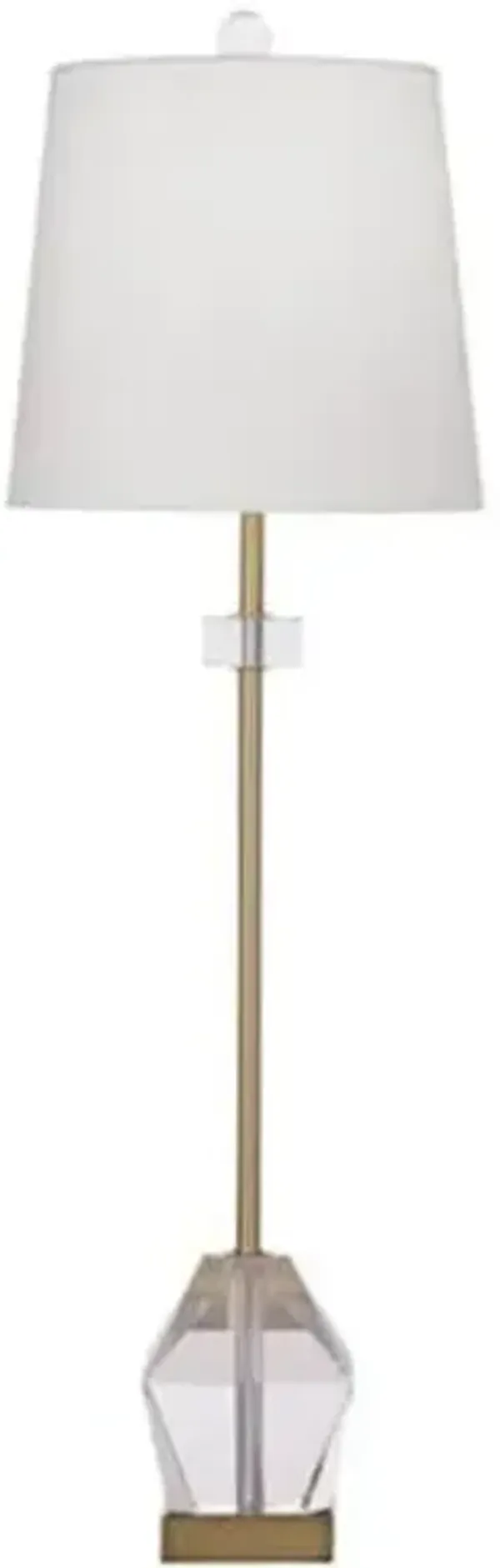 Hailey Crystal Table/Buffet Lamp - Clear/Gold