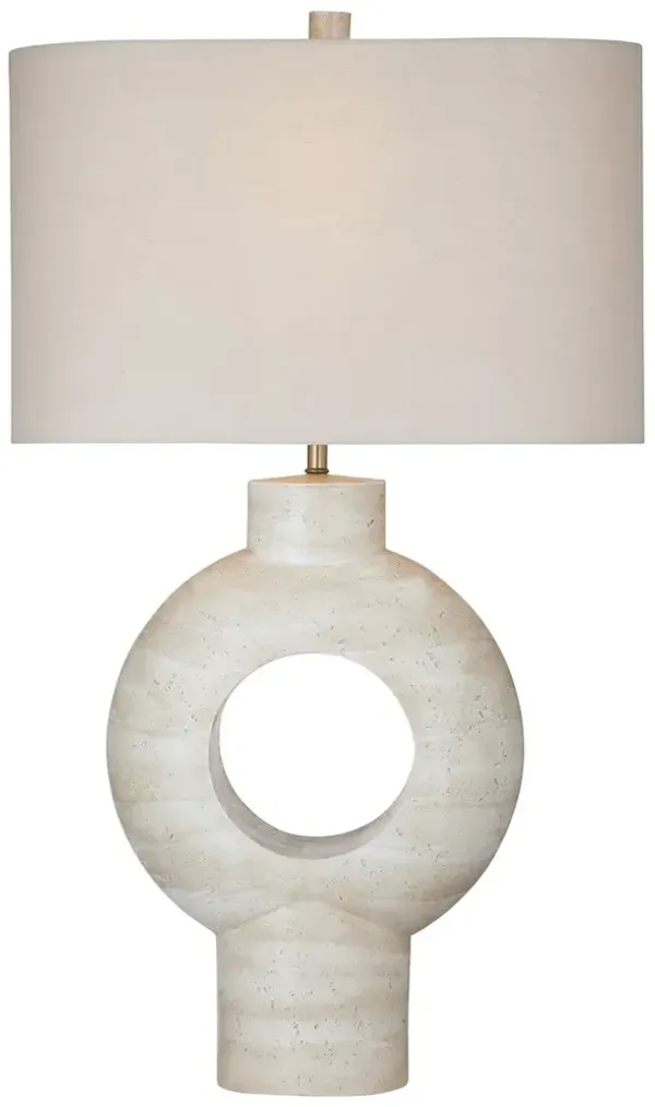 Melissa Table Lamp - Cream - White