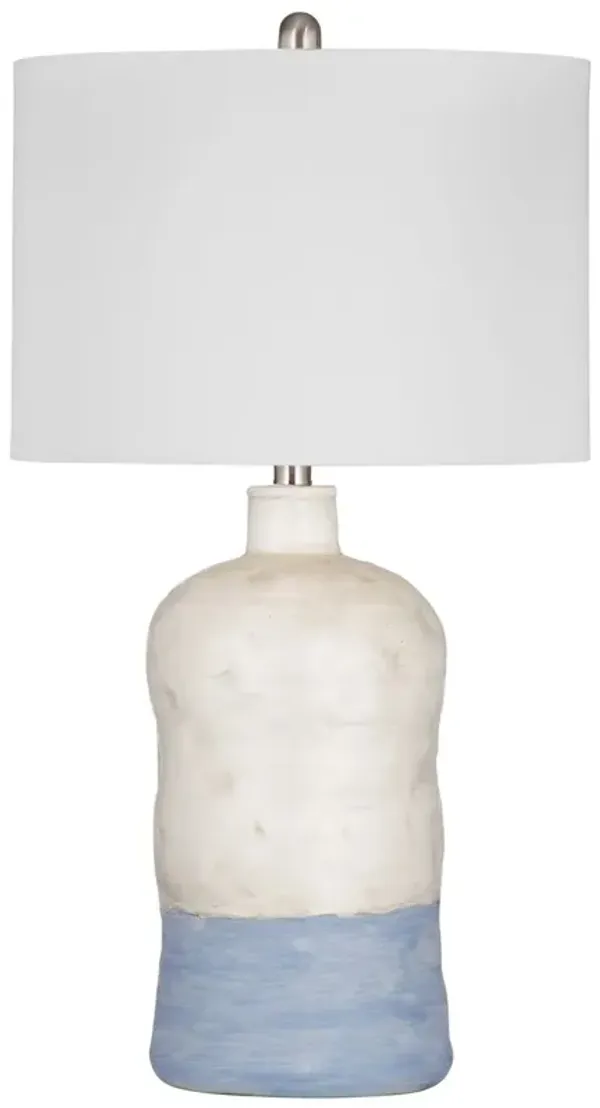 Brook Table Lamp - White/Blue