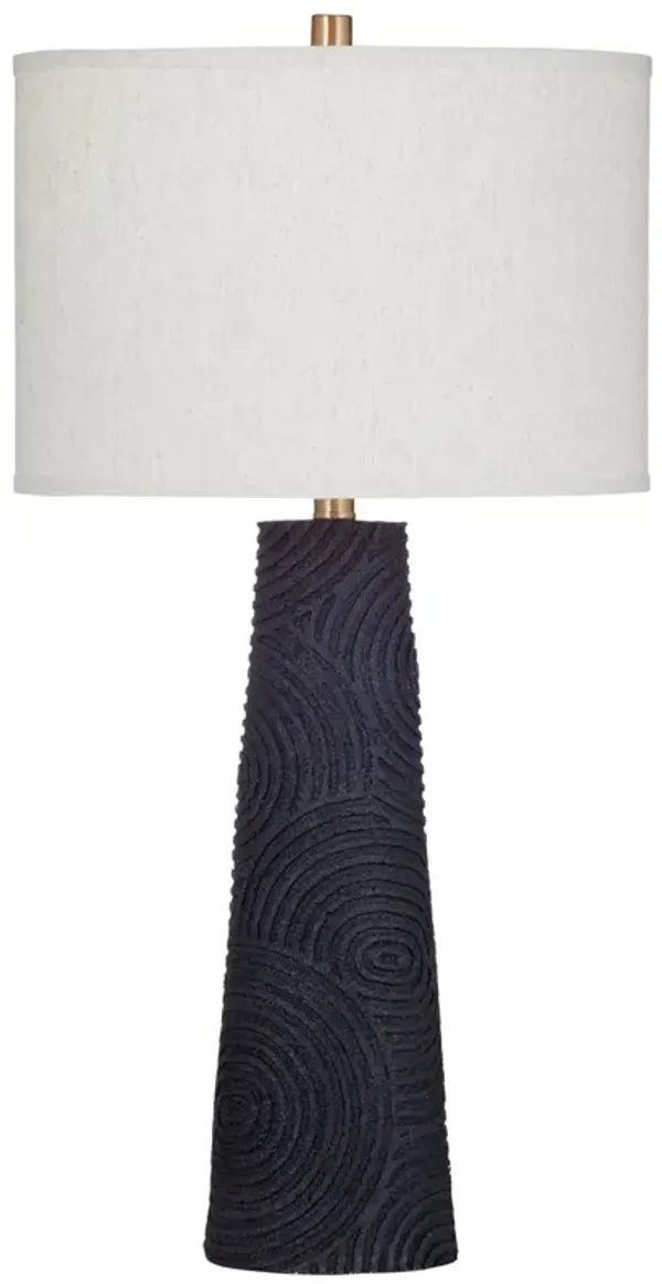 Sidney Resin Table Lamp - Black