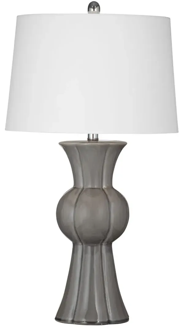 Imani Ceramic Table Lamp - Gray