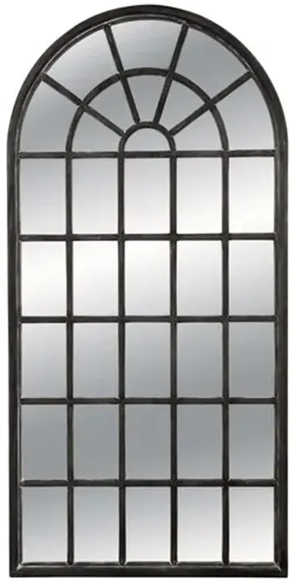 Nicholas Arched Floor Mirror - Dark Brown