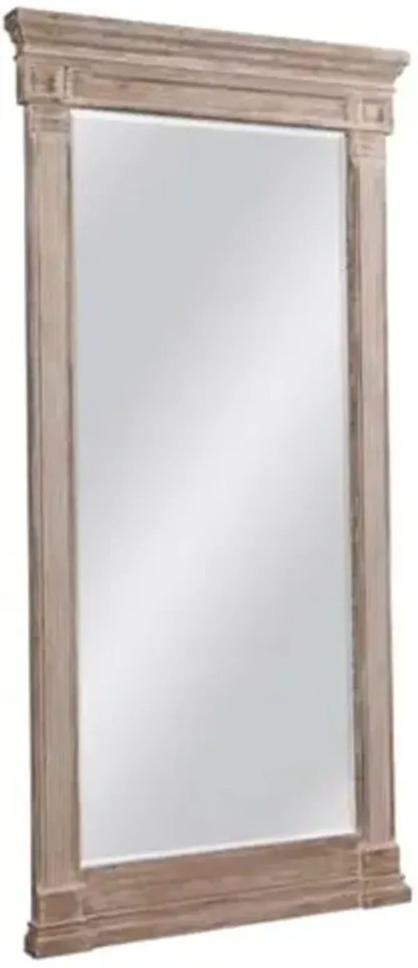 Kaitlyn Floor Mirror - Distressed Gray