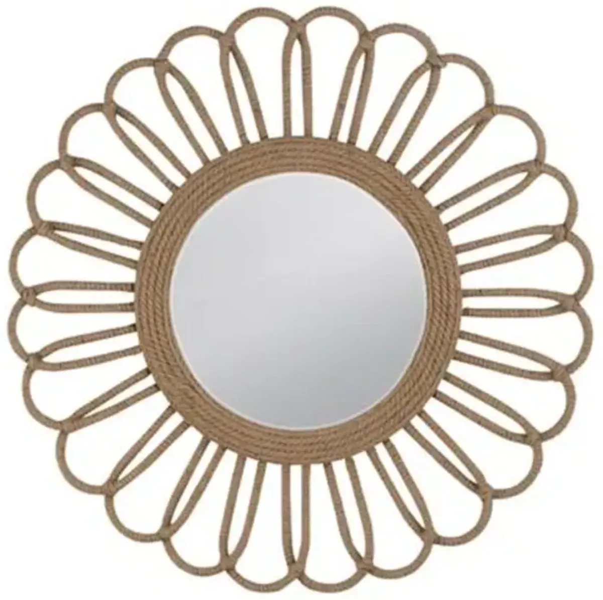 Sarai Rope Wall Mirror - Natural