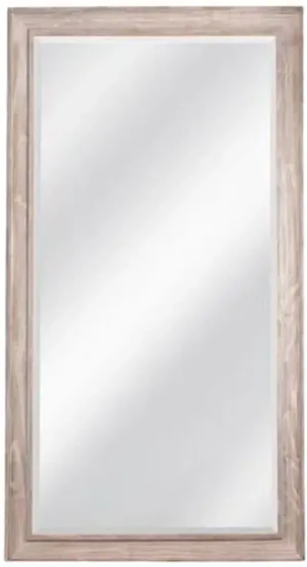 Molly Floor Mirror - White Wash