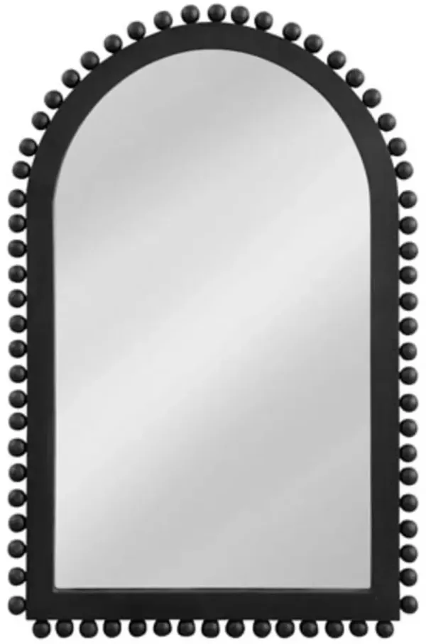 Lilith Arched Wall Mirror, Matte Black