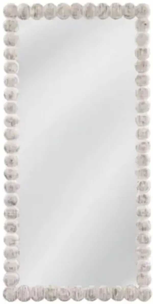 Jules Floor Mirror - White Wash