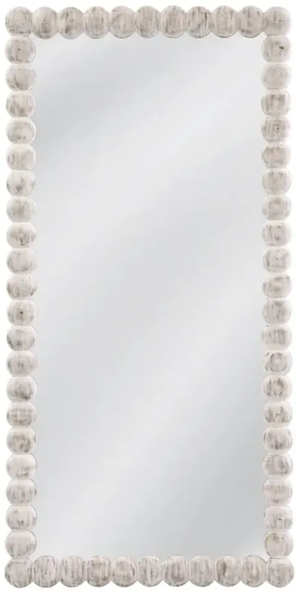 Jules Floor Mirror, White Wash