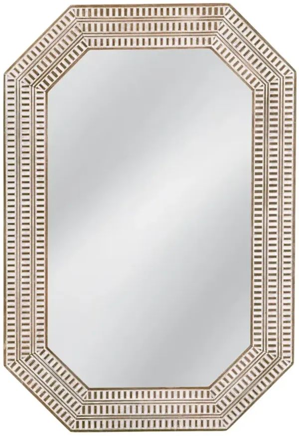 Stevie Wall Mirror, White Wash