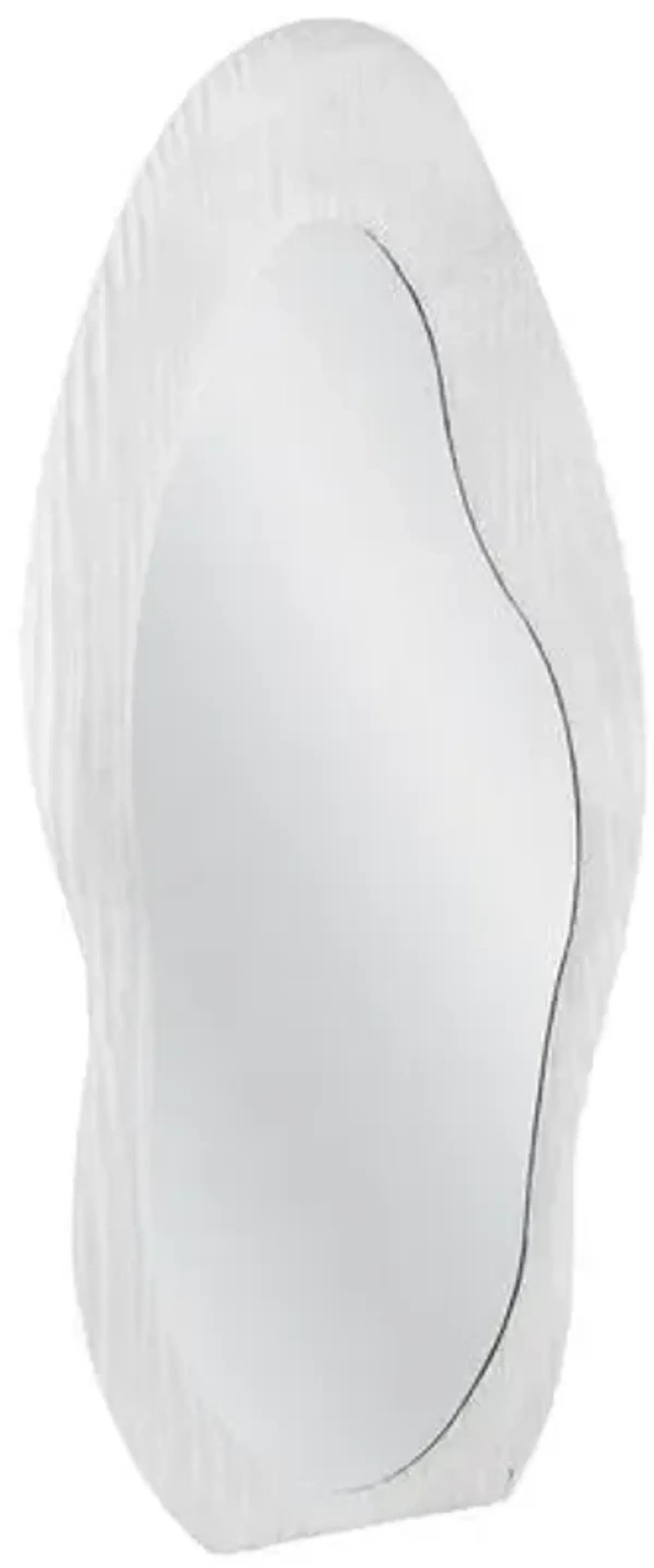 Alice Abstract Wall Mirror - Matte White