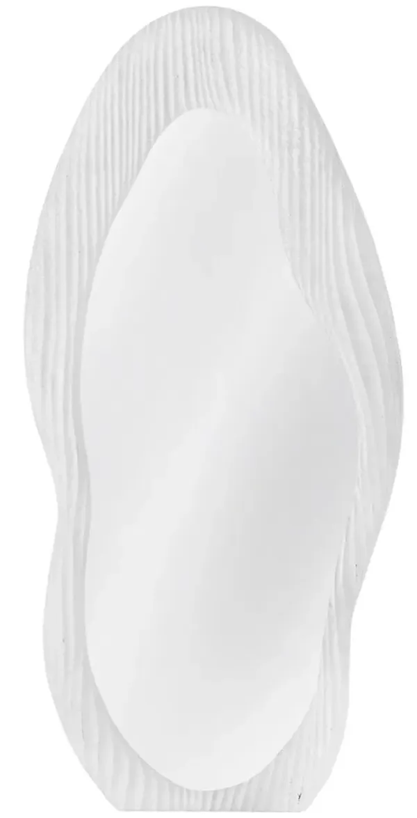 Alice Abstract Wall Mirror, Matte White