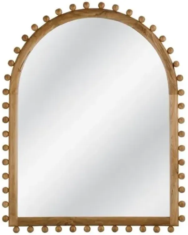 Nicolette Arched Wall Mirror - Natural