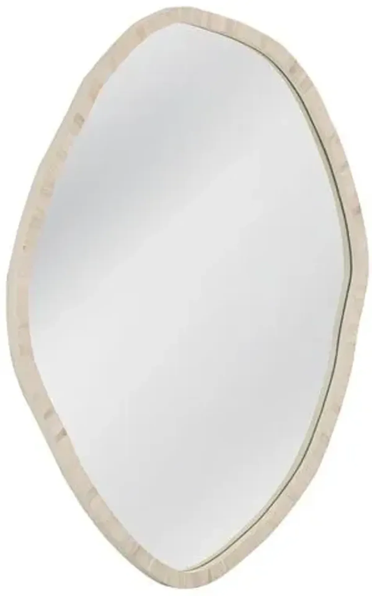 Cyra Bone Inlay Wall Mirror - Cream