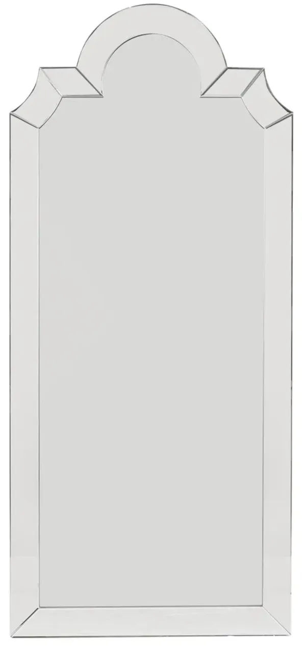 Zayla Floor Mirror, Champagne Silver Leaf