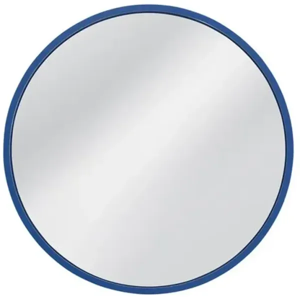 Finley Round Wall Mirror - Navy Blue