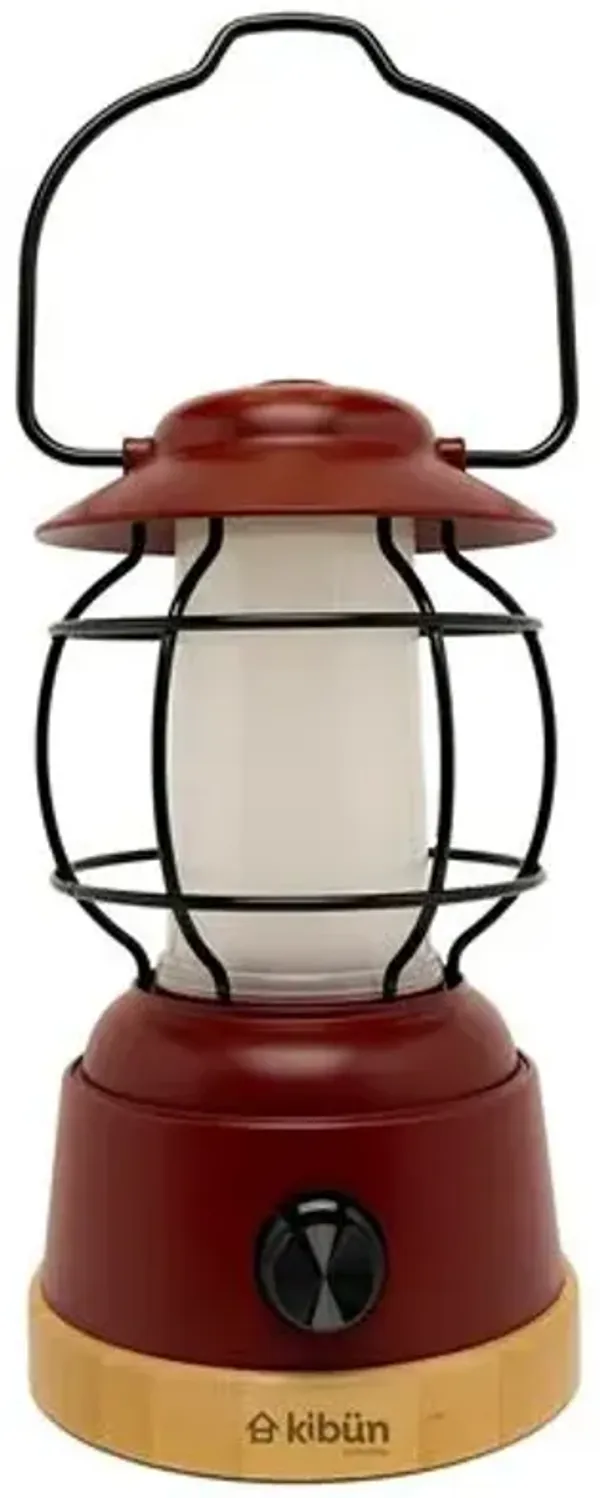 Cinder Cordless LED Outdoor Lantern - Red
