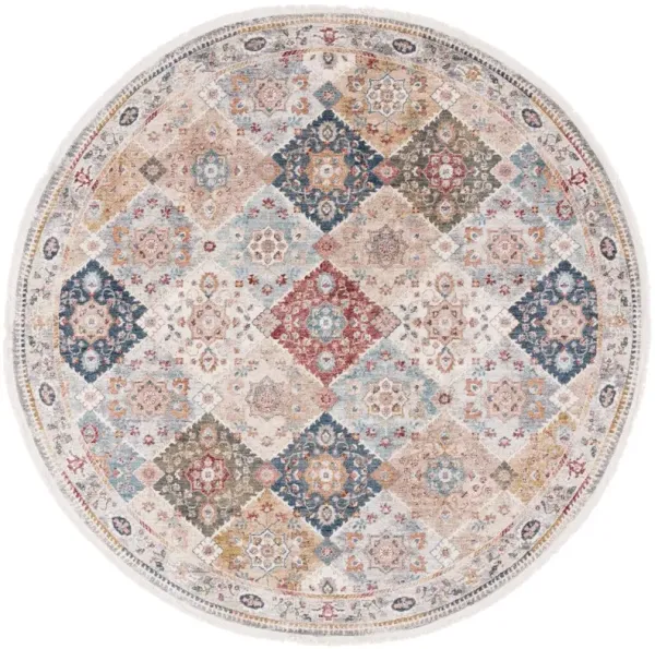 Ashington Rug, Ivory/Blue Rust