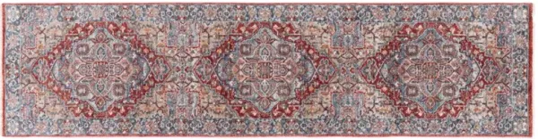Newtown Rug, Beige/Blue Red
