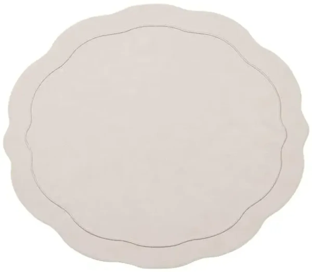 Set of 4 Tailored Placemats - Kim Seybert - Ivory