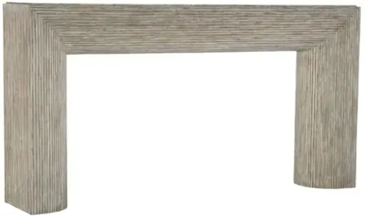 Amani Marble Top Sofa Table - Gray - Hooker Furniture