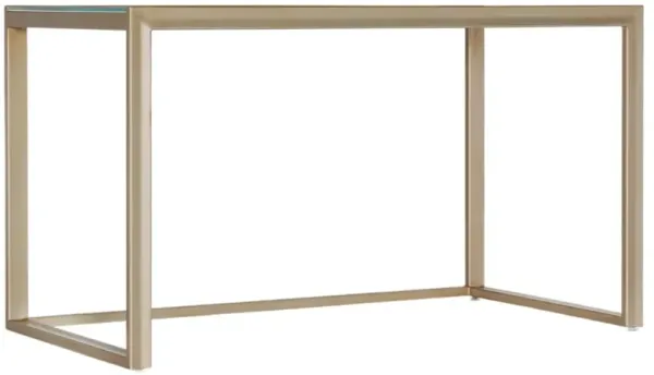Blossoming Hope Floral Top Writing Desk, Gold