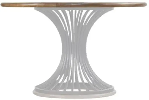Cinch Round Dining TablE - White/Brown - Hooker Furniture