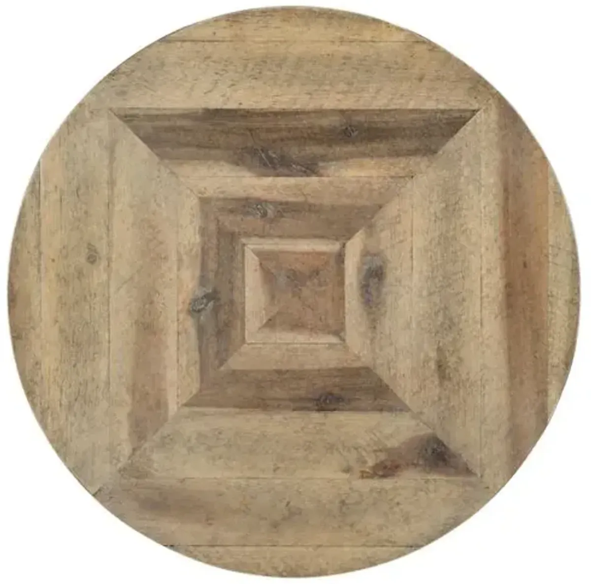 St Armand Round Wood Top End Table - Brown - Hooker Furniture