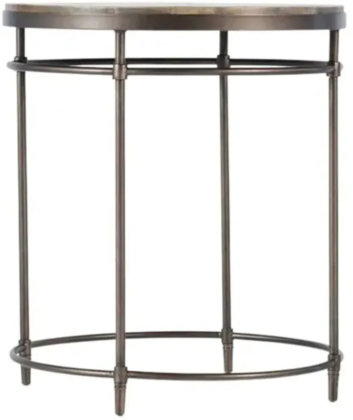 St Armand Round Wood Top End Table - Brown - Hooker Furniture