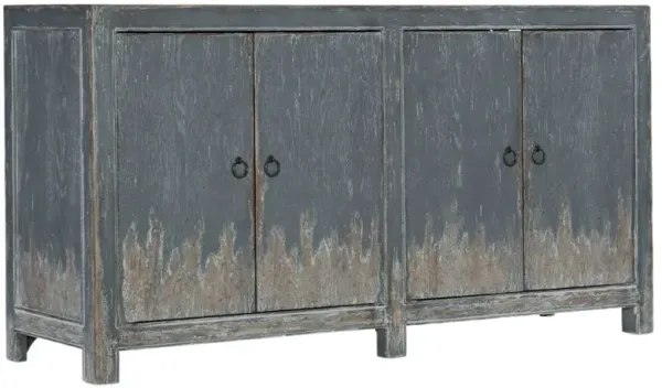 Boheme 4-Door Media Console, Antique Blue