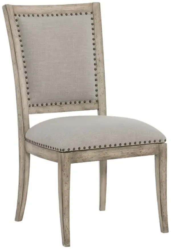 Boheme Vitton Upholstered Side Chair, Ivory
