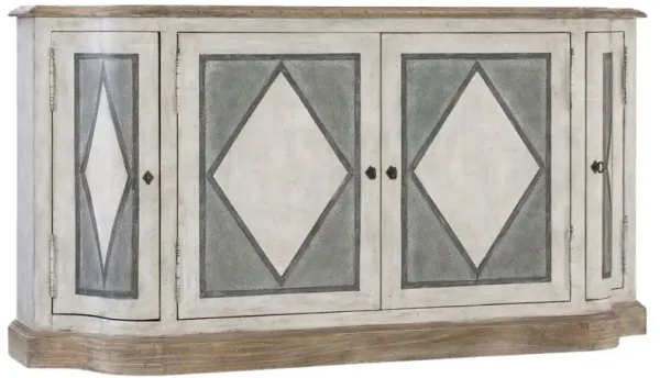 Boheme Saint Germain 4-Door Server, Gray/Brown