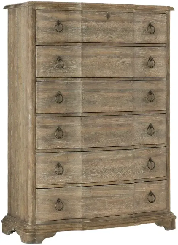 Boheme Chimay 6-Drawer Chest - Light Brown - Hooker Furniture