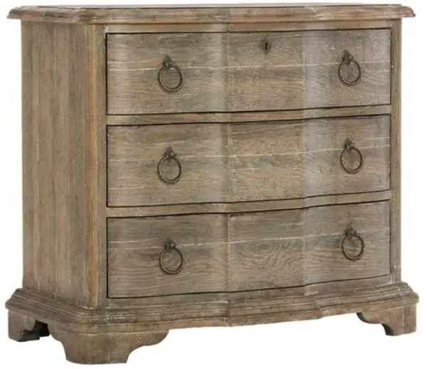 Boheme Bastogne 3-Drawer Nightstand - Light Brown - Hooker Furniture