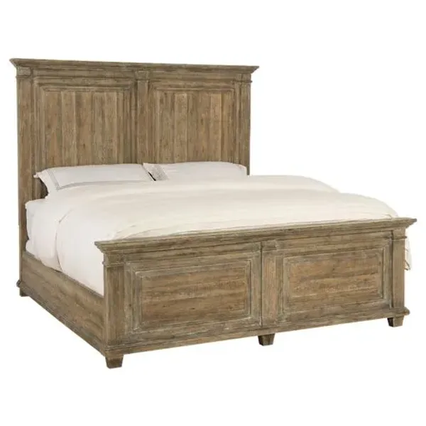 Boheme Laurier Oak Panel Bed - Brown - Hooker Furniture