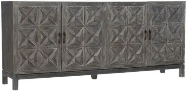 Beaumont 2-Drawer Entertainment Console - Gray - Hooker Furniture