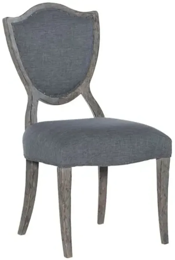 Beaumont Shield Back Side Chair - Slate - Hooker Furniture - Gray