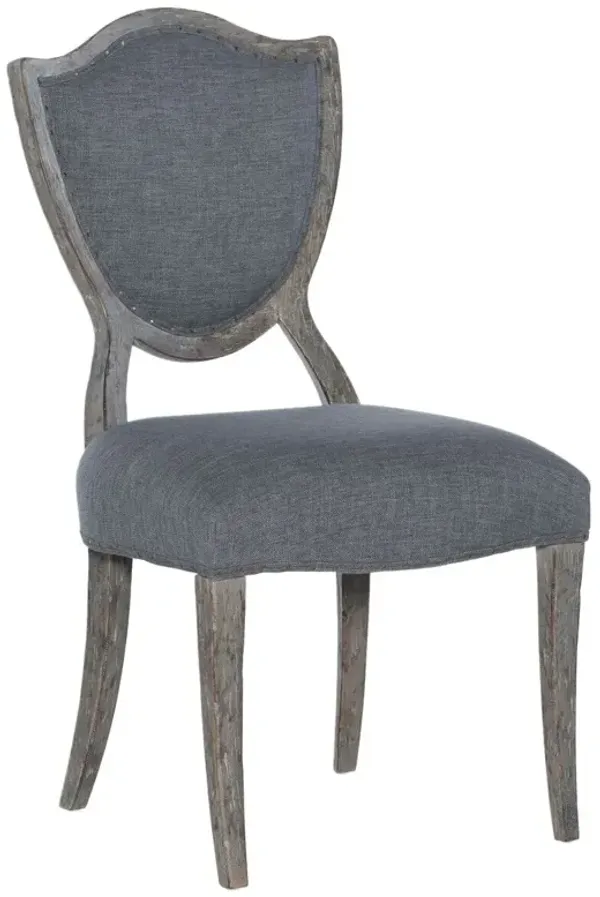 Beaumont Shield Back Side Chair, Slate