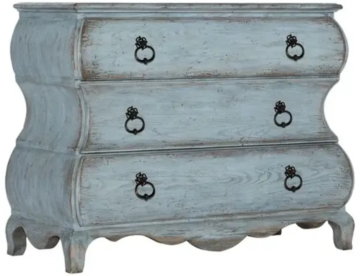 Beaumont 3-Drawer Bachelors Chest - Skylark Blue - Hooker Furniture