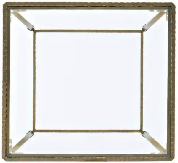 Laureng Hammered Iron End Table - Gold - Hooker Furniture