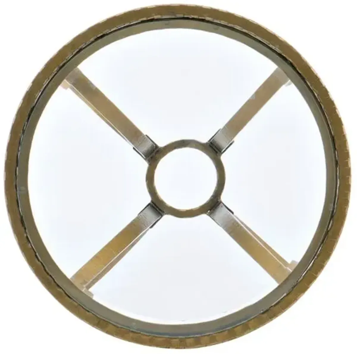 Laureng Hammered Iron Martini Table - Gold - Hooker Furniture