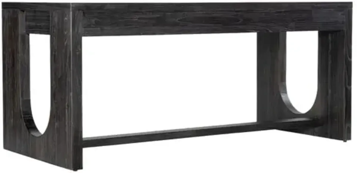 Commerce & Market 3-Drawer Writing Desk - Black - Hooker Furniture