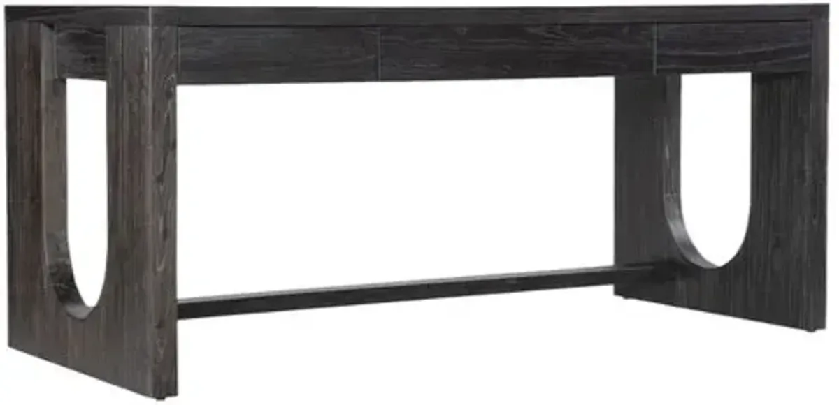 Commerce & Market 3-Drawer Writing Desk - Black - Hooker Furniture