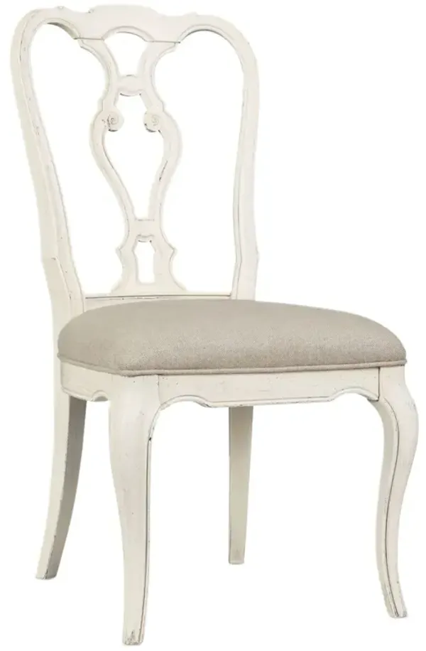 Traditions Wood Back Side Chair, Biscuit