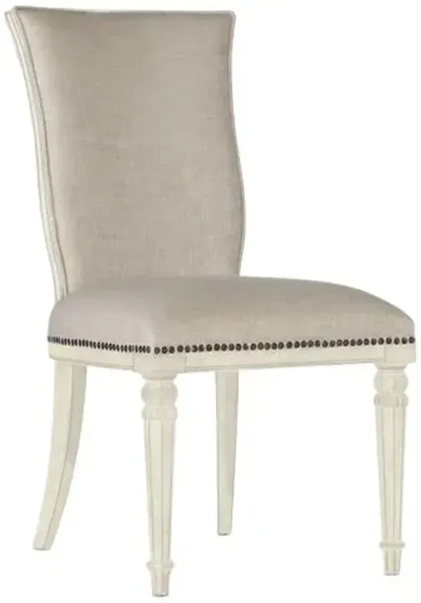 Traditions Upholstered Side Chair - Biscuit - Hooker Furniture - Beige