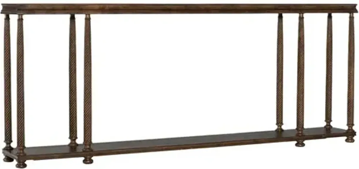 Vera Cruz Oak Console Table - Brown - Hooker Furniture