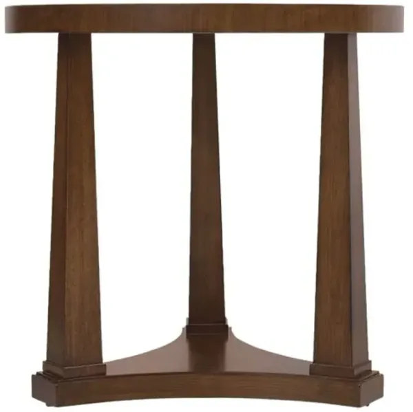 Archives Round End Table - Brown - Hooker Furniture