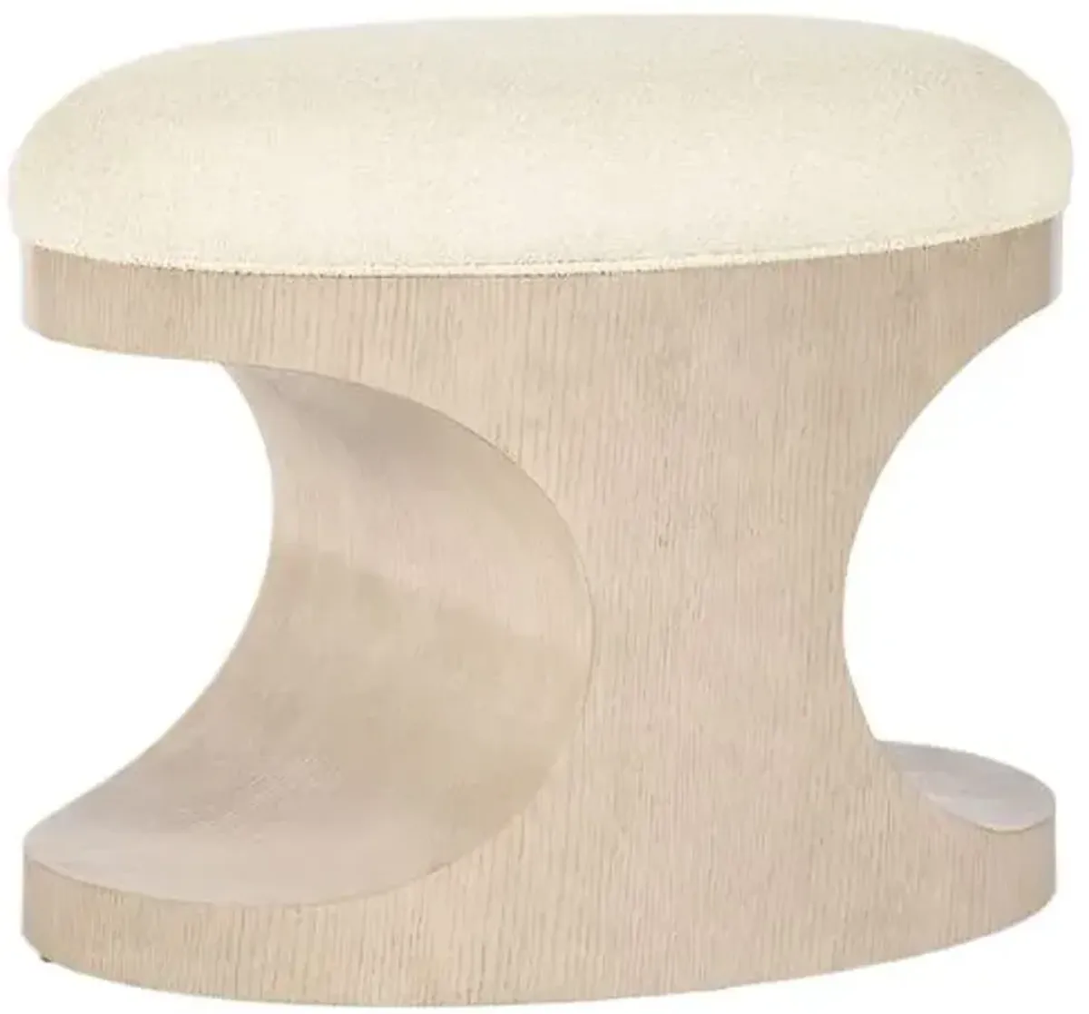 Westwood Hourglass Boucle Accent Bench - Beige - Hooker Furniture