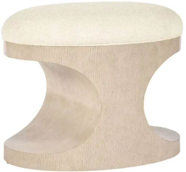 Westwood Hourglass Boucle Accent Bench, Beige
