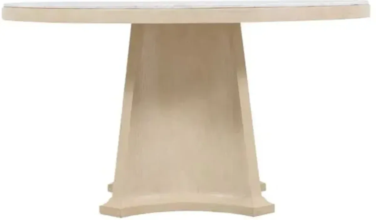 Westwood 54" Round Marble Top Dining Table - Limestone - Hooker Furniture